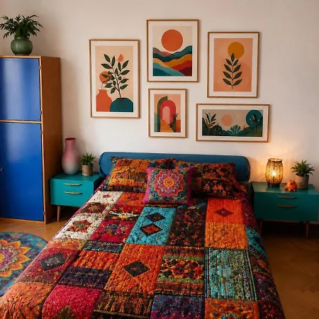 Bright Boho With Balcony In Apartma *