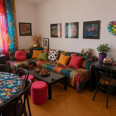 Bright Boho With Balcony In * Ljubljana